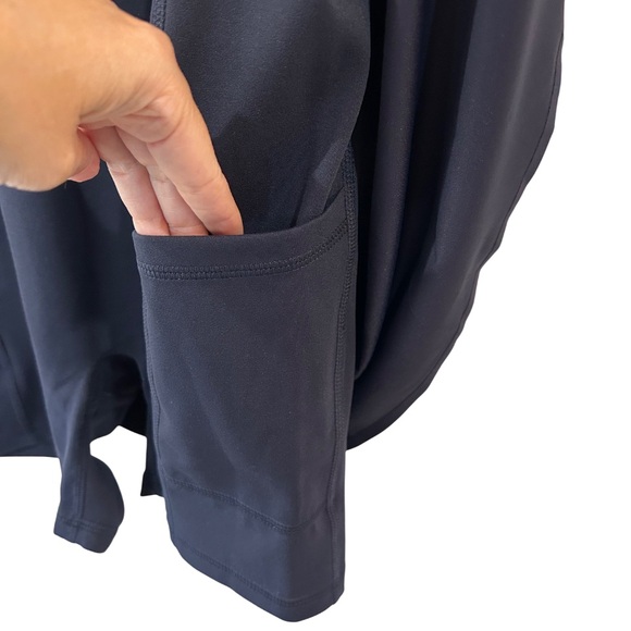 Uniqlo AIRism Soft Polo Dress sleeveless M navy shorts golf pickleball NWT - Picture 9 of 10